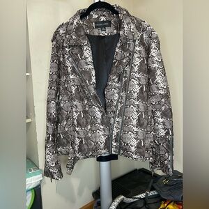 *Colleen Lopez 2X Python Motorcycle Jacket - EUC